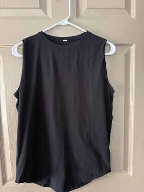 lululemon athletica Black Muscle Tee Tank Top